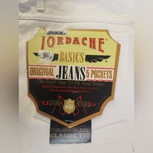 NWT Vintage 90's Jordache Original 5 Pocket Classic Fit White Mom Jeans Size 14